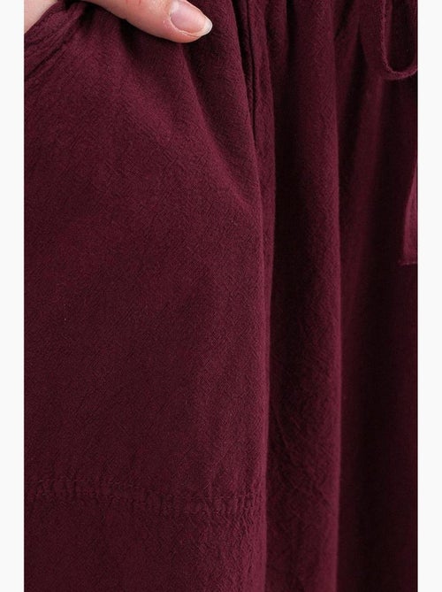 Jupe en popeline taille haute avec fermeture à cordon mixray - Kiabi Jupe en popeline taille haute avec fermeture à cordon mixray - Kiabi