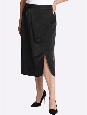 Jupe En Satin Coupe Féminine - Taille Standard - Sheego