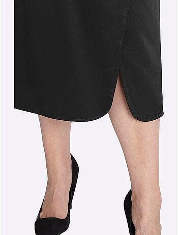 Jupe En Satin Coupe Féminine - Taille Standard - Sheego