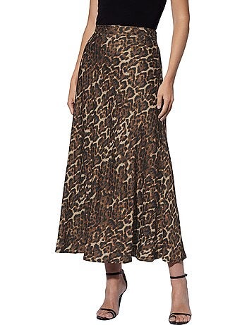 Jupe En Satin Joli Motif Léopard - Taille Standard - helline
