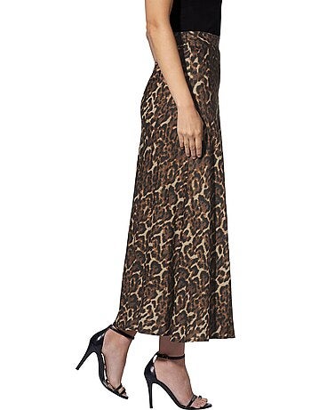 Jupe En Satin Joli Motif Léopard - Taille Standard - helline
