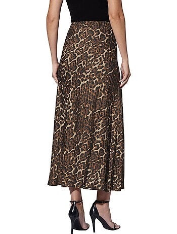 Jupe En Satin Joli Motif Léopard - Taille Standard - helline