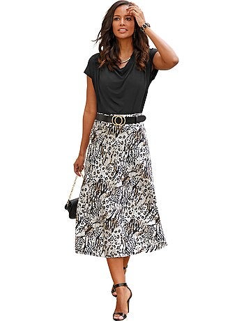 Jupe En Satin Satin Mat élégant - Taille Courte - Witt