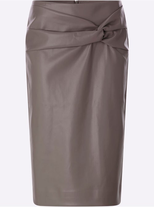 Jupe En Synthétique Imitation Cuir Souple - Taille Courte - Helline - Kiabi