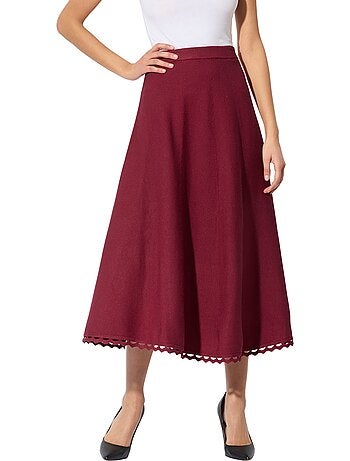 Jupe En Tricot 30% Lyocell - Taille Courte - helline