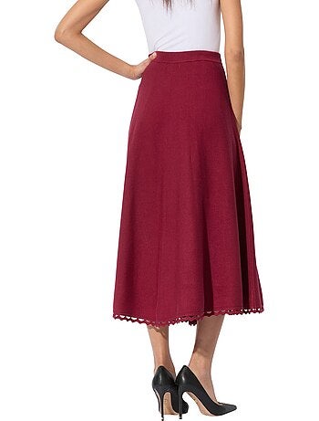 Jupe En Tricot 30% Lyocell - Taille Courte - helline