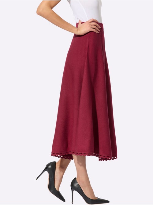 Jupe En Tricot 30% Lyocell - Taille Courte - Helline - Kiabi