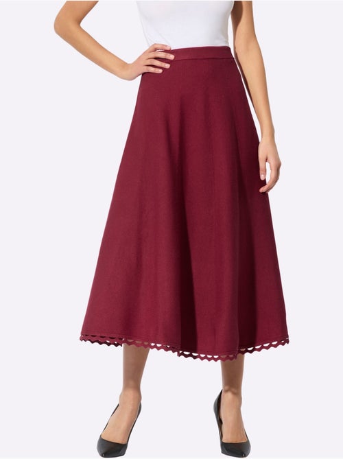 Jupe En Tricot 30% Lyocell - Taille Standard - Helline - Kiabi