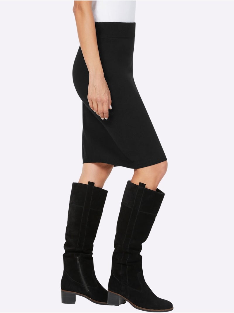 Jupe En Tricot à Porter Ensemble Ou Séparément Pour Un Style Parfait - Taille Standard - Helline Noir - Kiabi