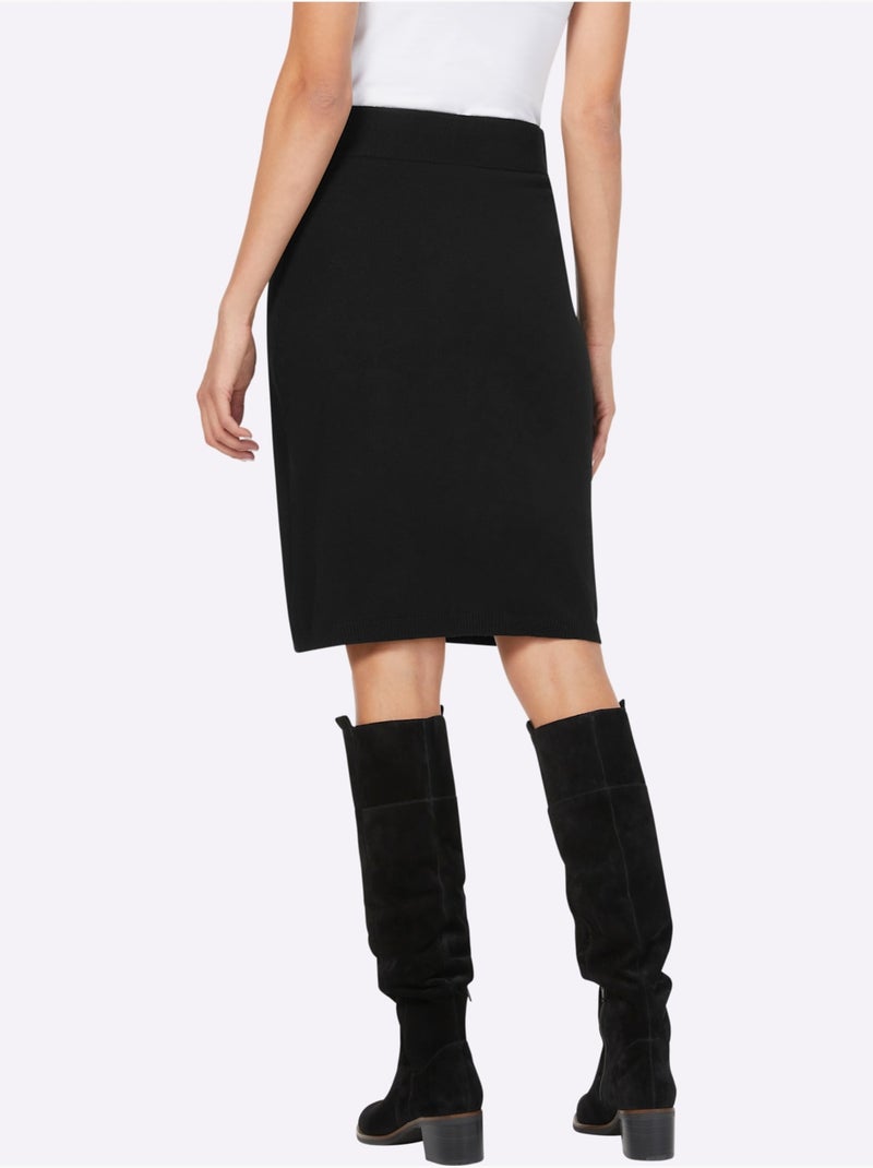 Jupe En Tricot à Porter Ensemble Ou Séparément Pour Un Style Parfait - Taille Standard - Helline Noir - Kiabi