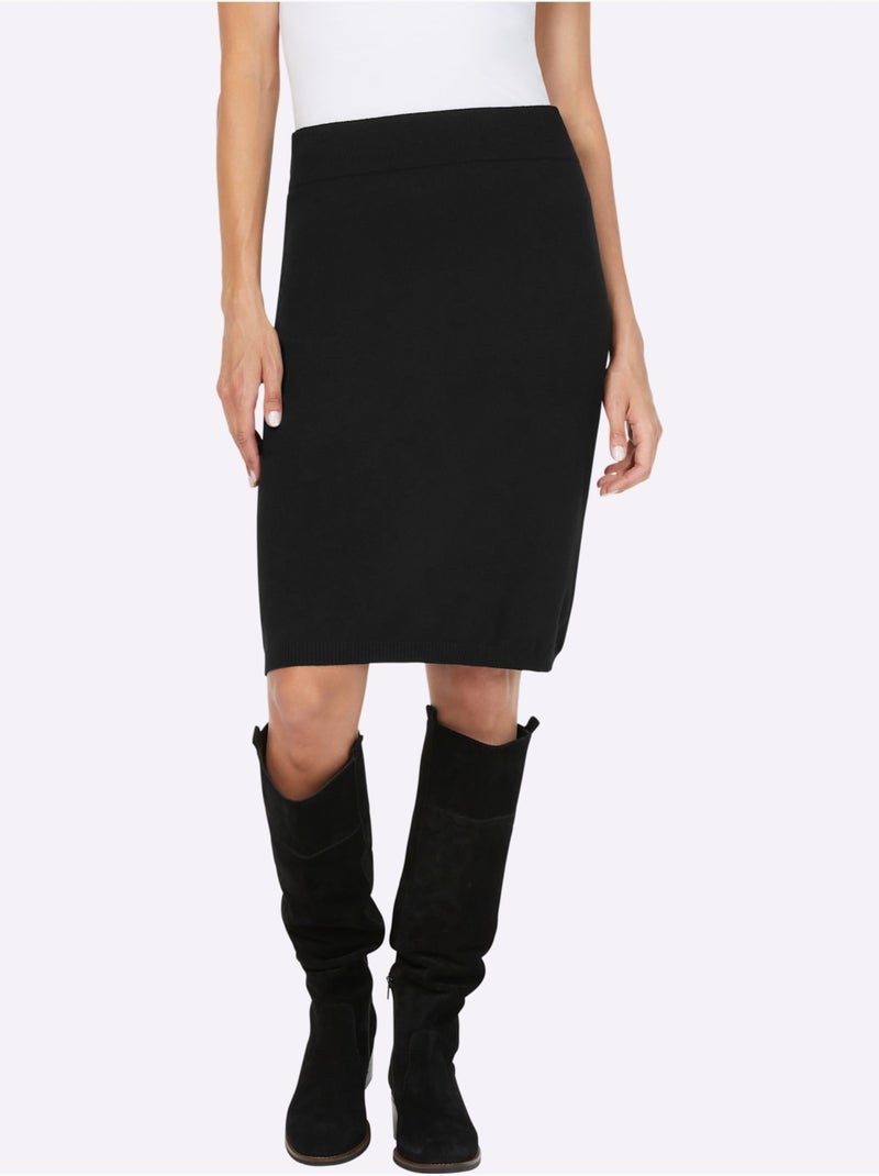 Jupe En Tricot à Porter Ensemble Ou Séparément Pour Un Style Parfait - Taille Standard - Helline Noir - Kiabi