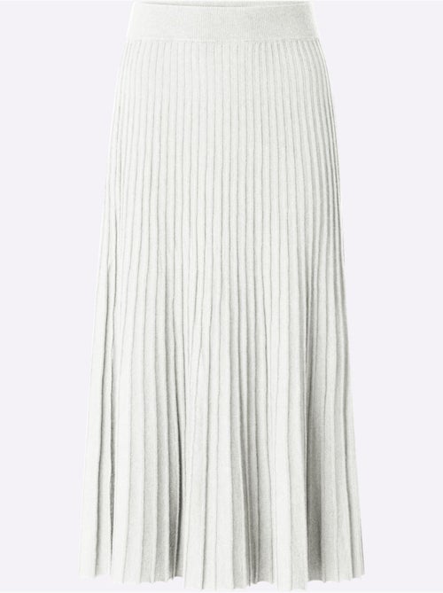 Jupe en tricot ceinture élastique confortable - taille standard - helline - Kiabi