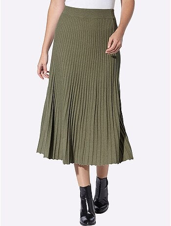 Jupe En Tricot Ceinture élastique Confortable - Taille Standard - Helline