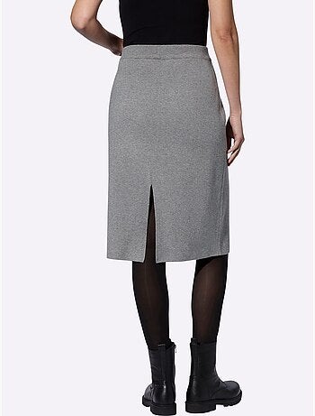 Jupe En Tricot Ceinture élastique, Coulisse Et Lien à Nouer - Taille Standard - Helline