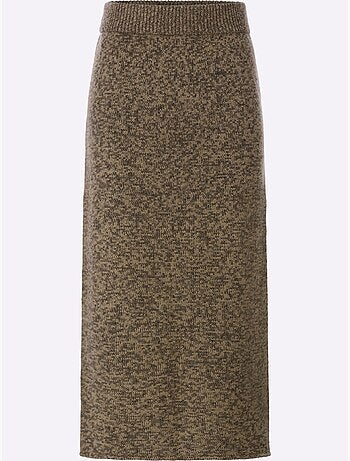 Jupe en tricot qualité chinée - taille standard - helline