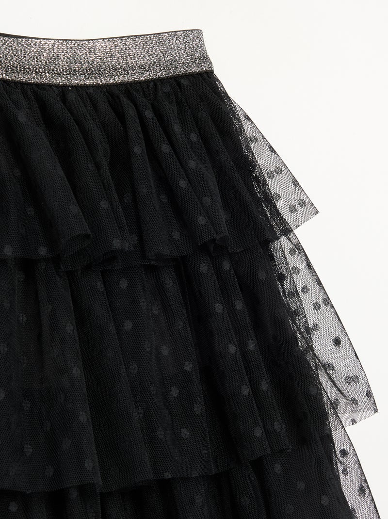 Jupe en tulle à volants 'Halloween' Noir - Kiabi