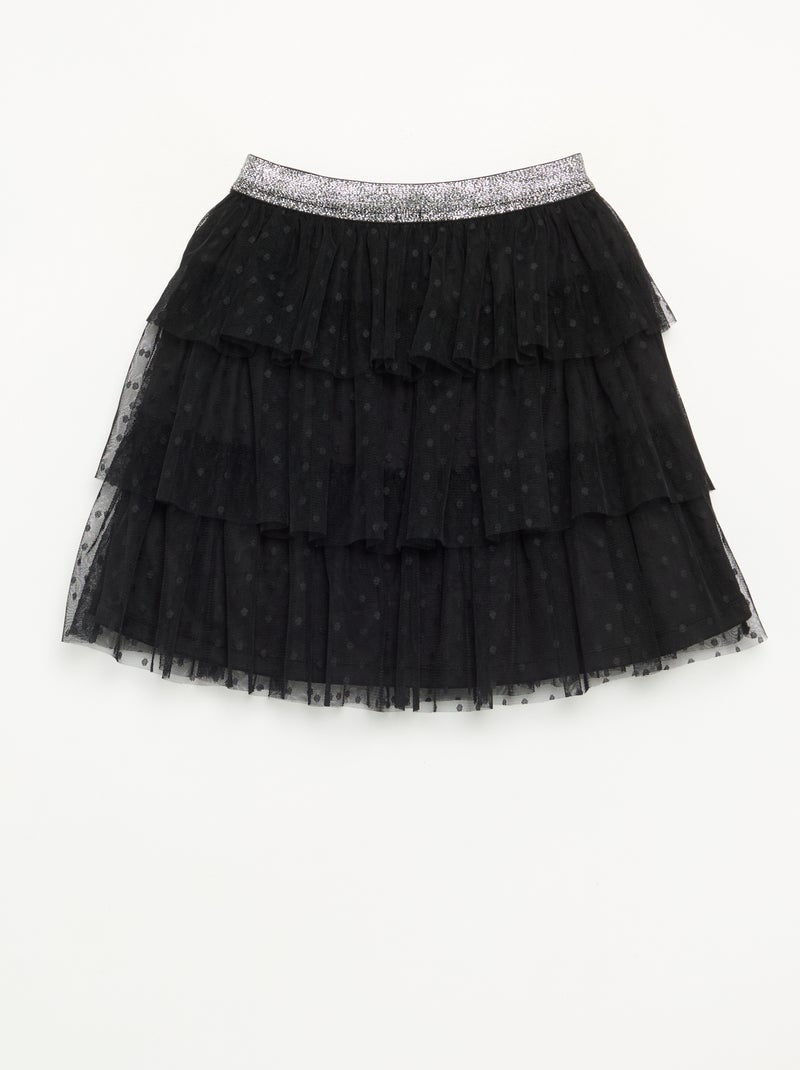 Jupe en tulle à volants 'Halloween' Noir - Kiabi