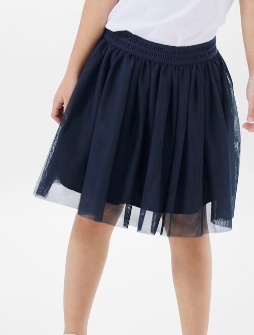 Jupe tulle bleu marine