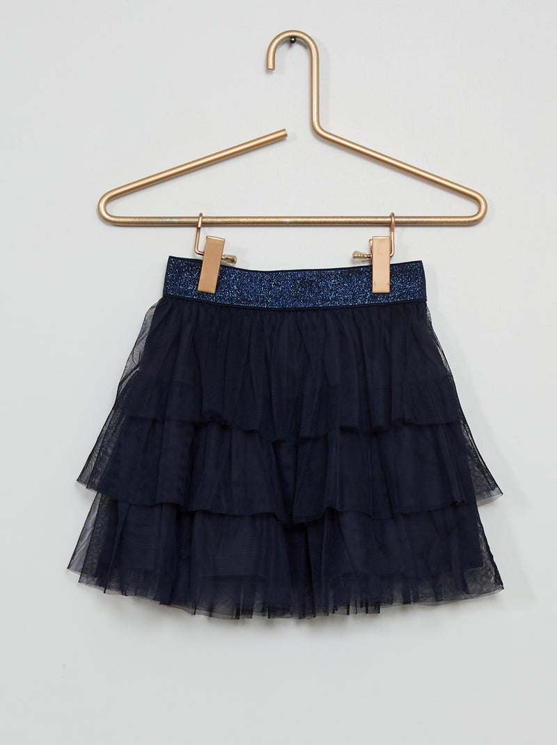 Jupe en tulle bleu marine - Kiabi