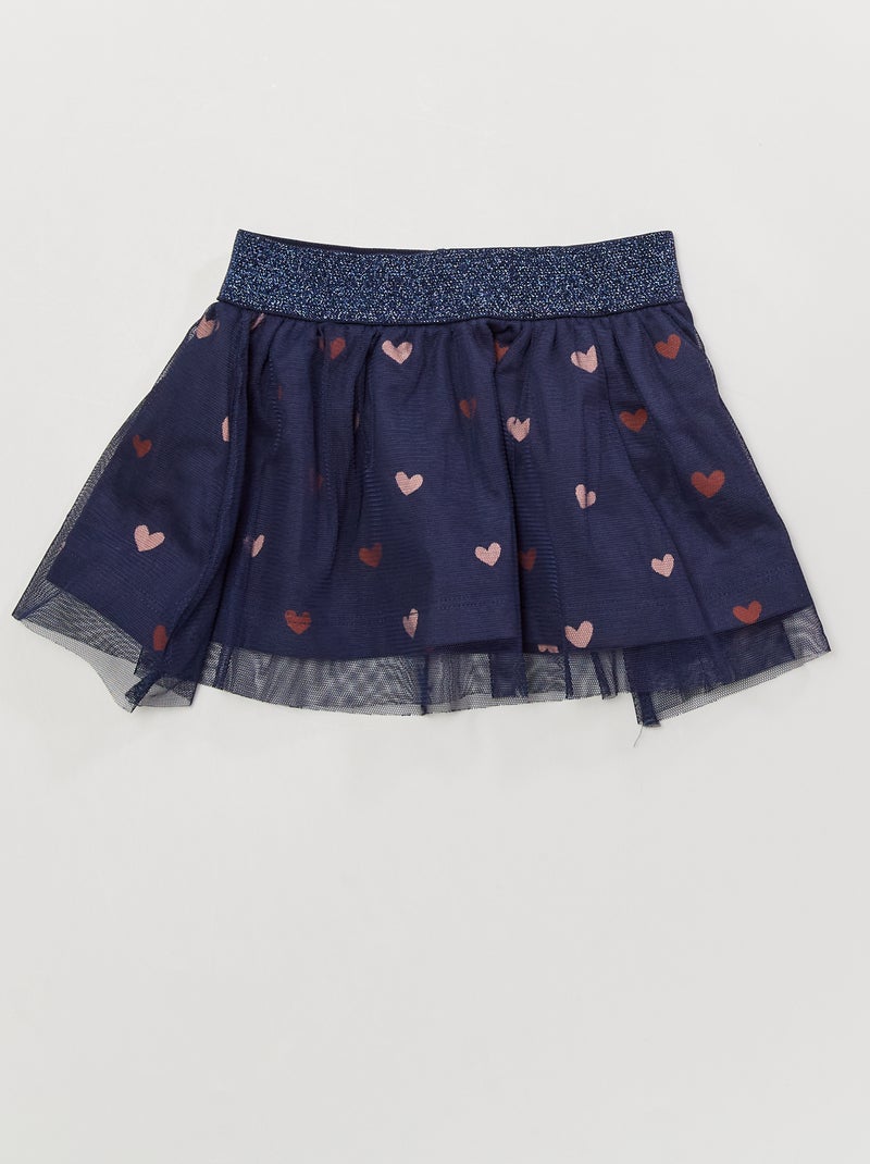 Jupe en tulle bleu marine - Kiabi