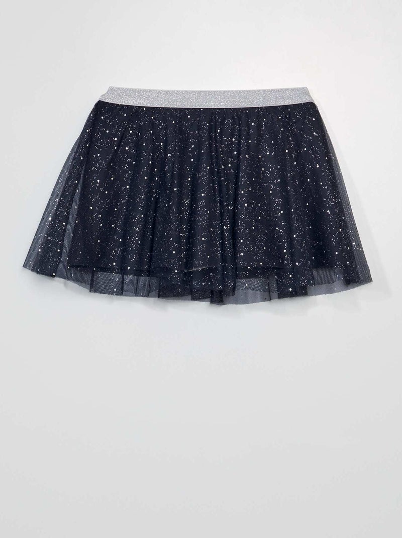 Jupe en tulle pailletée Marine - Kiabi