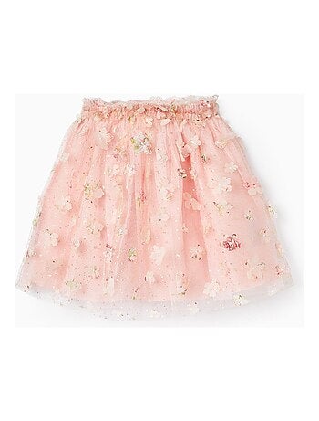 Jupe en tulle rose pour fille CÉRÉMONIE