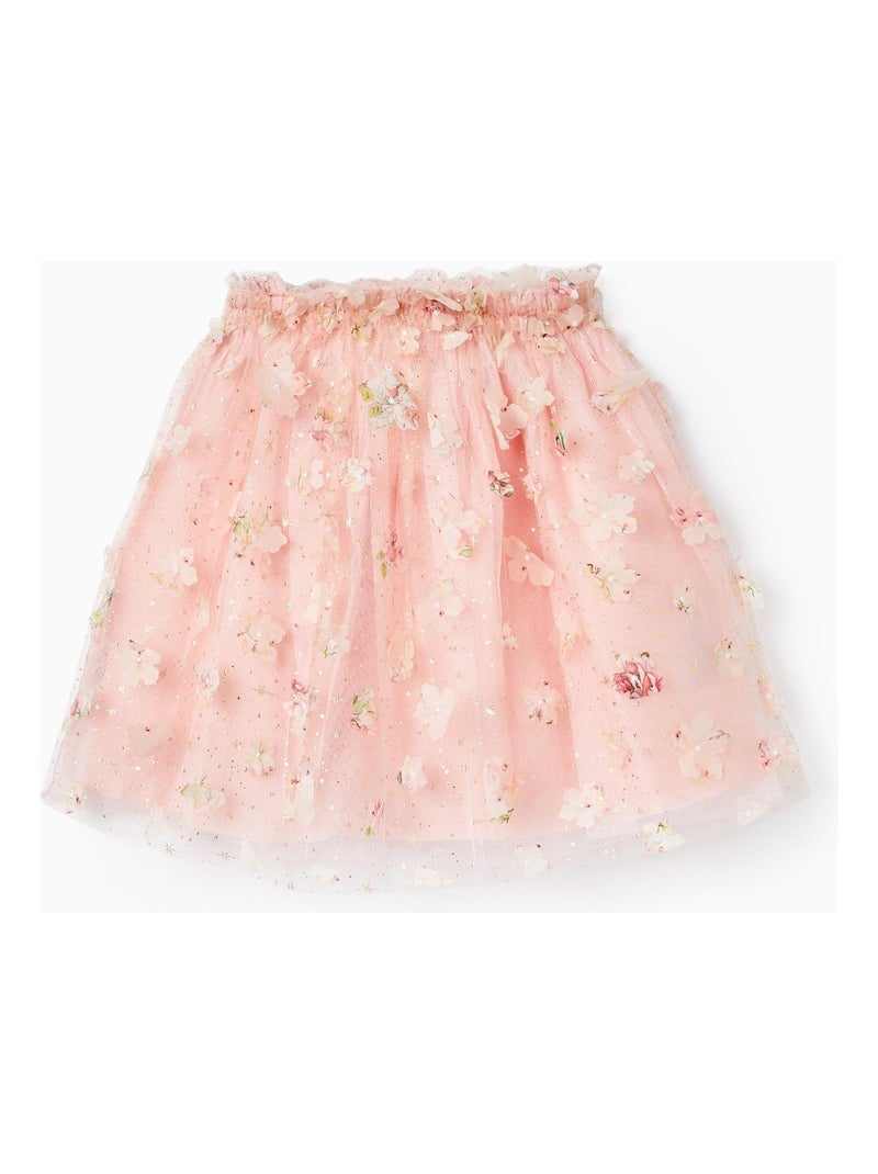 Jupe en tulle rose pour fille CÉRÉMONIE Rose - Kiabi