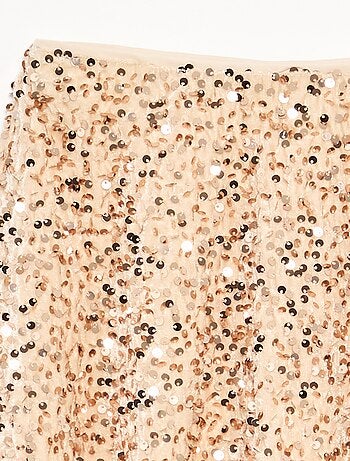 Jupe en velours avec sequins