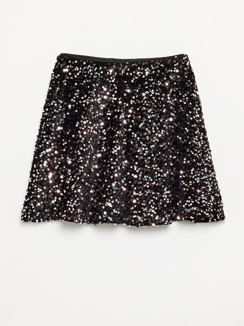 Jupe en velours avec sequins - Kiabi Jupe en velours avec sequins - Kiabi