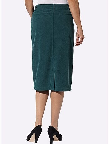 Jupe en velours côtelé en polyester recyclé - taille courte - witt