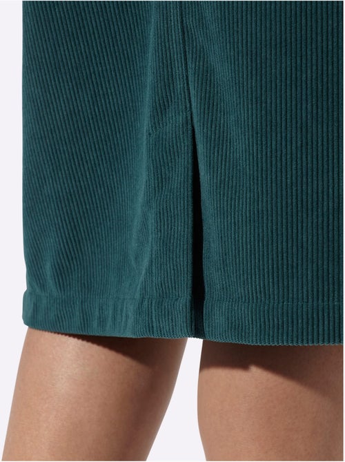 Jupe en velours côtelé en polyester recyclé - taille courte - witt - Kiabi Jupe en velours côtelé en polyester recyclé - taille courte - witt - Kiabi