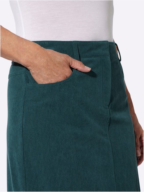 Jupe en velours côtelé en polyester recyclé - taille standard - witt - Kiabi Jupe en velours côtelé en polyester recyclé - taille standard - witt - Kiabi