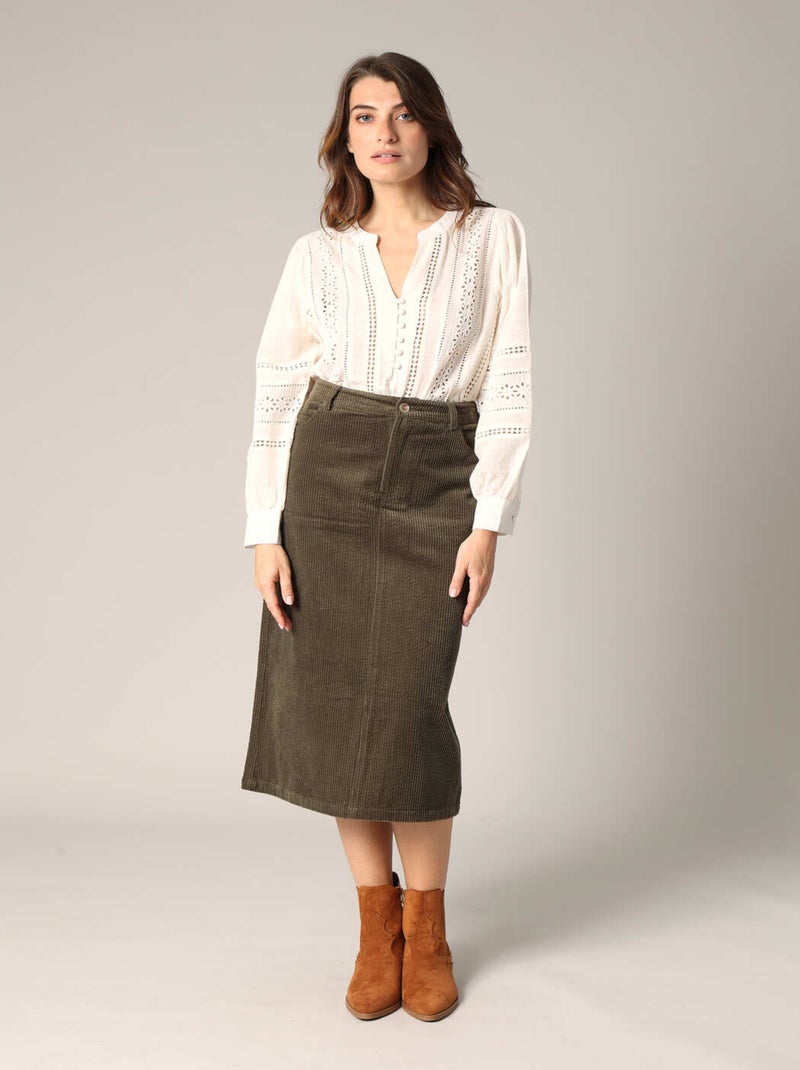 Jupe Midi Jupe Velours Verte Vintage Minijupe En Velours Vert