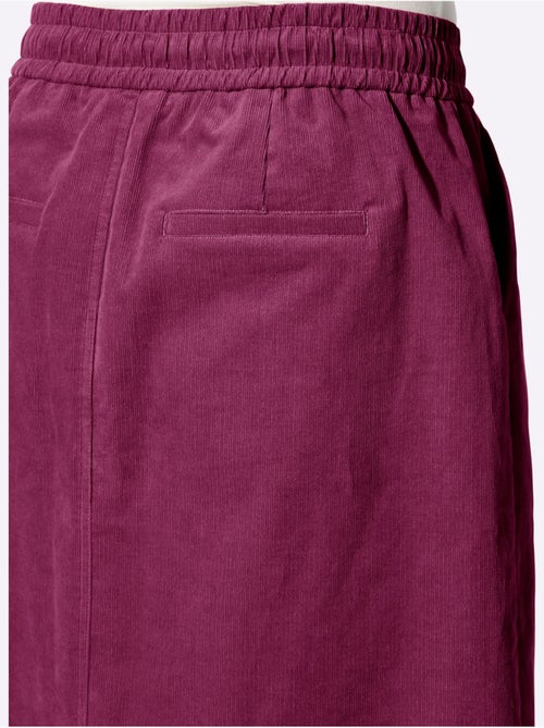 Jupe En Velours Côtelé Qualité Coton Doux Sur La Peau - Taille Courte - Witt - Kiabi