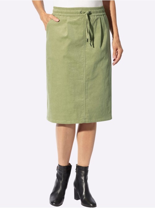 Jupe En Velours Côtelé Qualité Coton Doux Sur La Peau - Taille Standard - Witt - Kiabi Jupe En Velours Côtelé Qualité Coton Doux Sur La Peau - Taille Standard - Witt - Kiabi