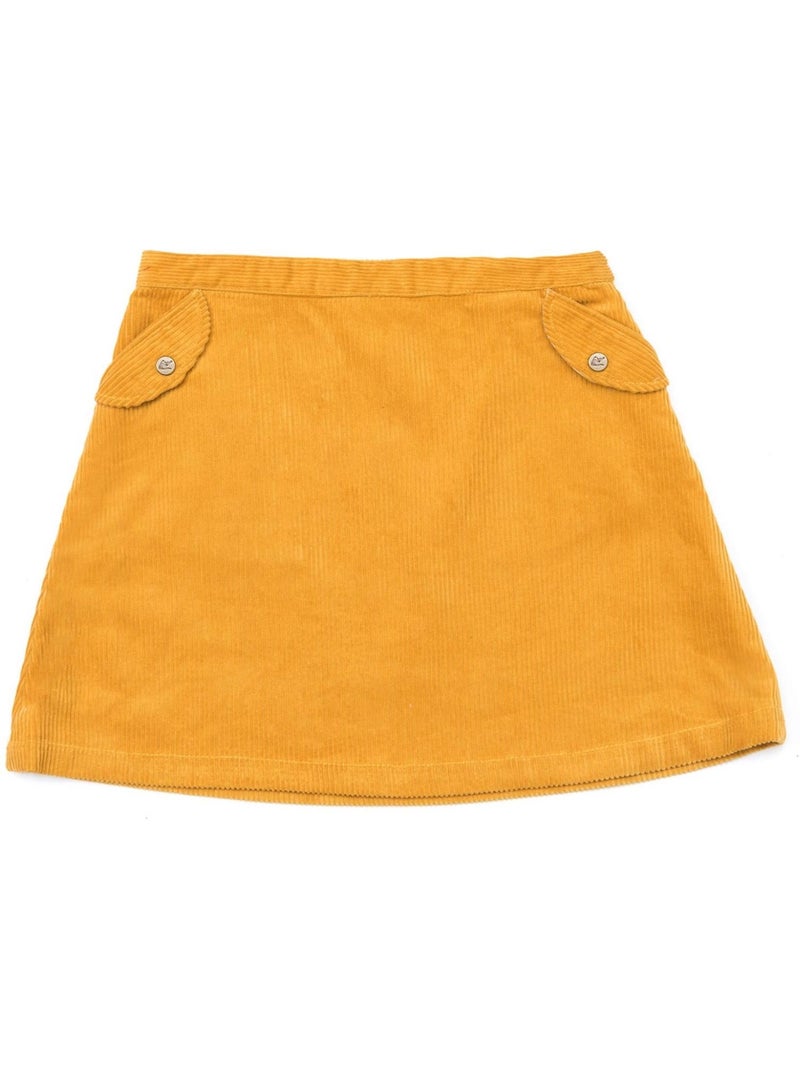 Jupe   en Velours   VANESSA - La Faute à Voltaire Jaune - Kiabi