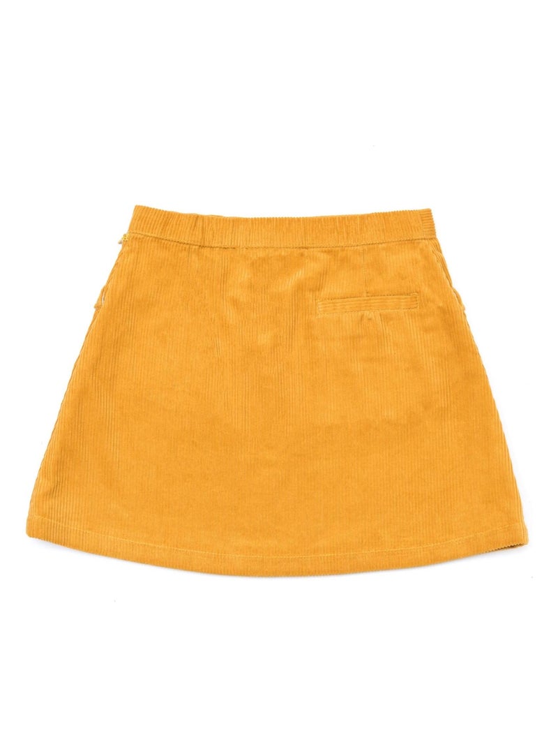 Jupe   en Velours   VANESSA - La Faute à Voltaire Jaune - Kiabi