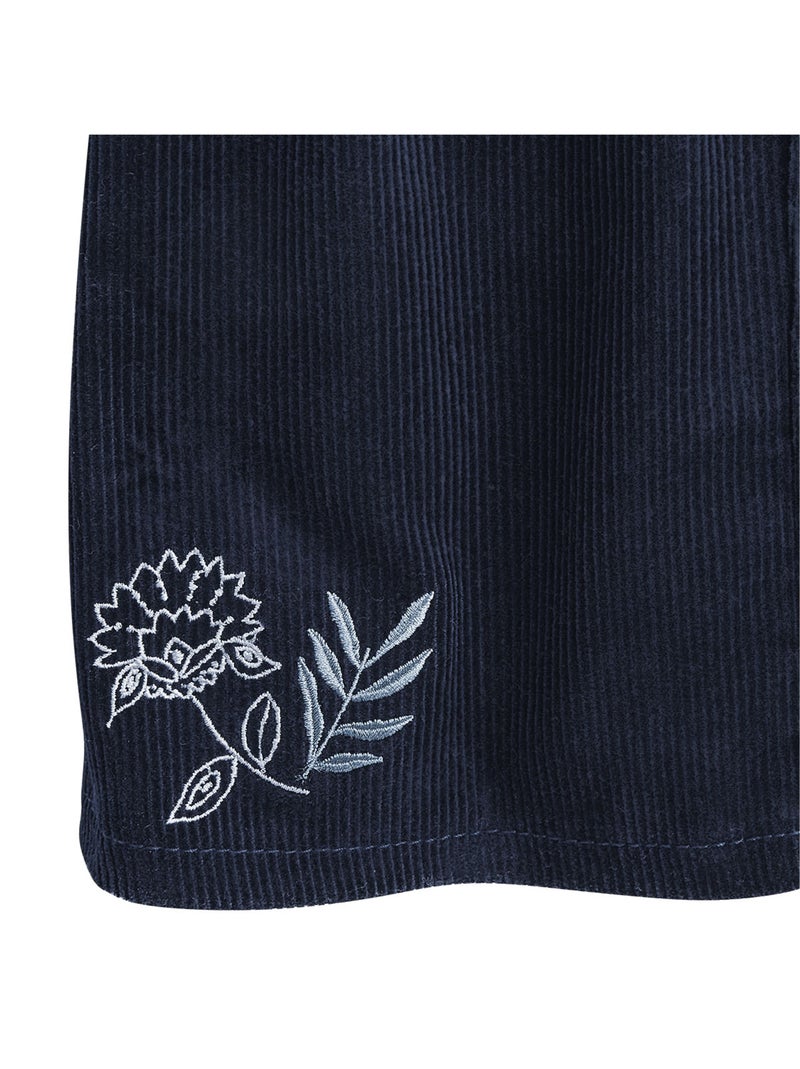 Jupe enfant en velours côtelé Belle de Nuit Bleu - Kiabi