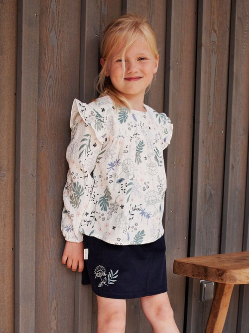 Jupe enfant en velours côtelé Belle de Nuit - Kiabi