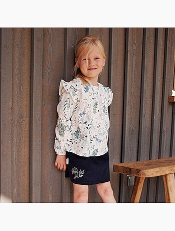 Jupe enfant en velours c?tel? Belle de Nuit