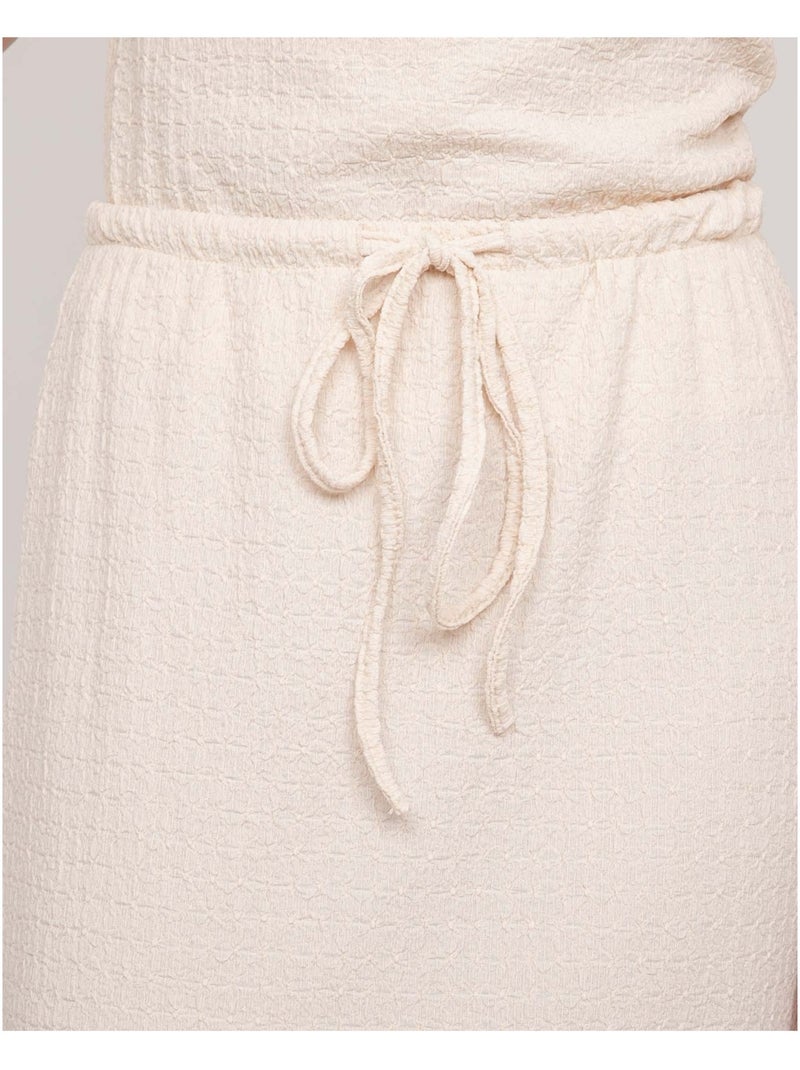 Jupe ensemble gaufré XOTAKA Beige - Kiabi