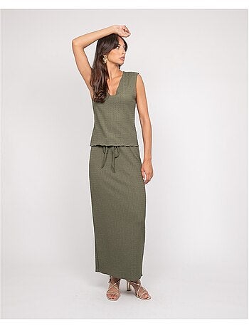 Jupe ensemble gaufré XOTAKA
