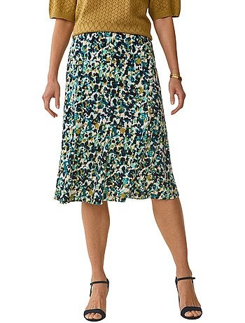 Jupe entièrement élastiquée en maille - DAXON