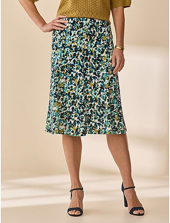 Jupe entièrement élastiquée en maille - DAXON