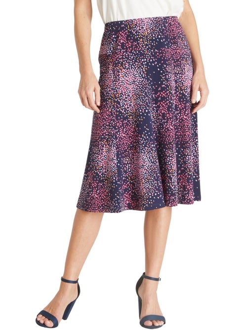 Jupe entièrement élastiquée en maille - Kiabi