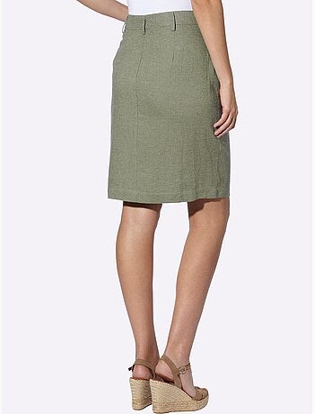 Jupe Estivale 55% Lin - Taille Standard - Helline