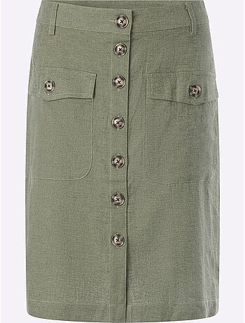 Jupe Estivale 55% Lin - Taille Standard - Helline