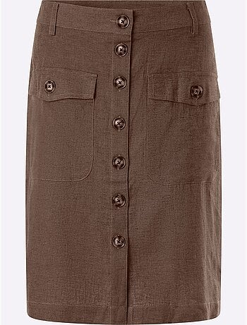 Jupe Estivale 55% Lin - Taille Standard - Helline