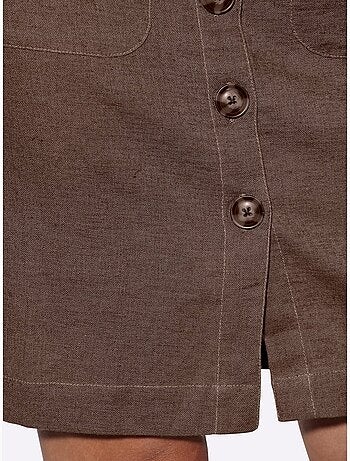 Jupe Estivale 55% Lin - Taille Standard - Helline