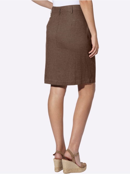 Jupe Estivale 55% Lin - Taille Standard - Helline - Kiabi Jupe Estivale 55% Lin - Taille Standard - Helline - Kiabi